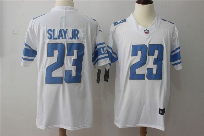 Men Detroit Lions #23 Slay jr White Vapor Untouchable New Nike Limited Player NFL Jerseys->->NFL Jersey
